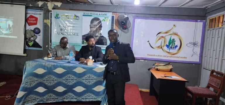 In celebrating World Sports Journalist Day…        SWASAL President Urges Membership to Embrace Responsible Reporting