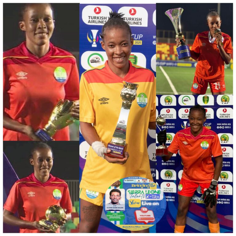 Sierra Leone’s Hannah Juana Achieves Record-Breaking Success as Goalkeeper